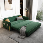 Load image into Gallery viewer, Sofa Bed Solid Wood Metal Frame Velvet Upholstery Storage Drawer Convertible

