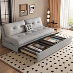 Load image into Gallery viewer, Sofa Bed Foldable Space-saving with Storage Velvet Upholstery Foam Cushion
