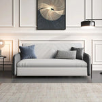 Load image into Gallery viewer, 66.9&quot;Convertible Sofa Bed Modern Minimalist Style with Side Pockets
