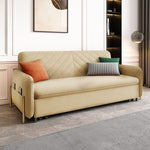 Load image into Gallery viewer, Sofa Bed Solid Wood Metal Frame Velvet Upholstery Storage Drawer Convertible
