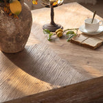 Load image into Gallery viewer, 35" Wabi-Sabi Vintage Distressed Square Coffee Table Artistic Rustic
