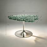 Load image into Gallery viewer, Modern Artistic Polycarbonate Coffee Table Irregular Water Ripple Accent Side Table
