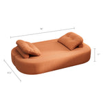 Load image into Gallery viewer, 78.7&quot; Compressed Loveseat Sofa Wrinkle-resistant Corduroy Lightweight Double Seat for Multi-scene Use
