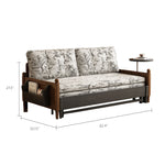 Load image into Gallery viewer, Convertible Sofa Bed with Storage Floral Print Fabric
