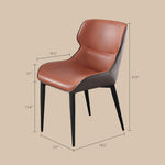 Load image into Gallery viewer, Set of 2 Modern Elegant Dining Chairs Premium Leather Upholstery with Sleek Metal Legs
