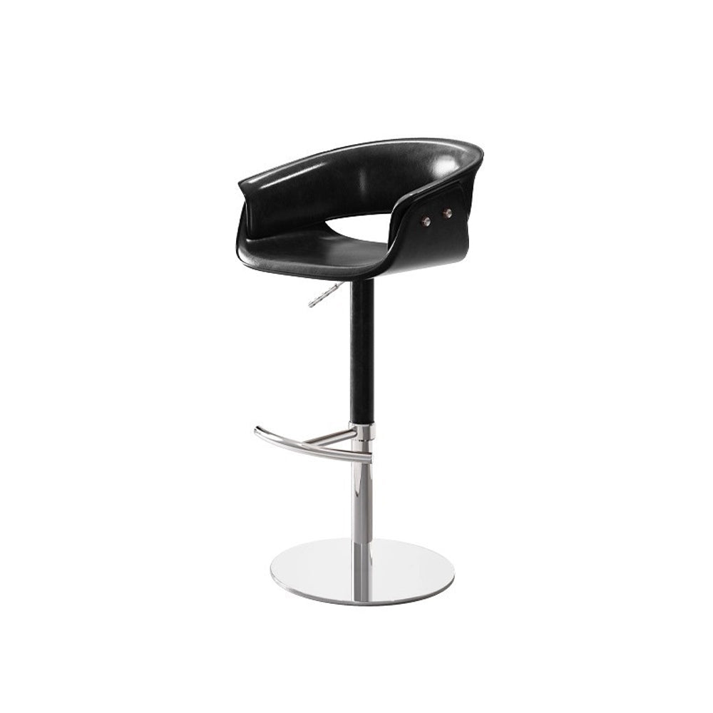 Modern Adjustable Swivel Bar Stool PU Leather Seat Gas Lift Height Adjustable Counter Bar Chair 1 Piece