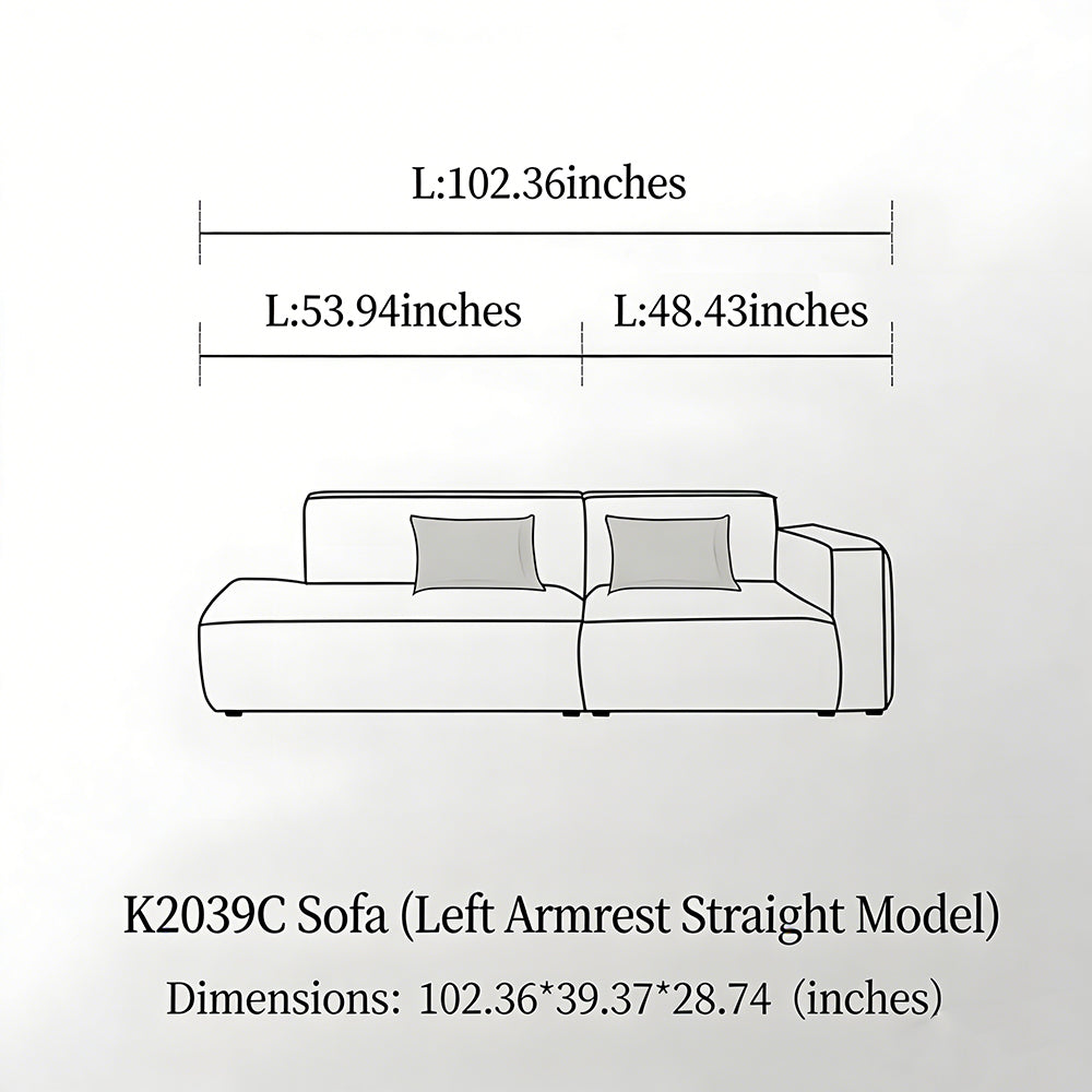 Modern Modular Washable Fabric Sectional Sofa