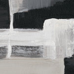 Load image into Gallery viewer, Original hand-painted piece in black, white, grey, and beige, minimalist style that fits any interior.
