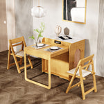 Load image into Gallery viewer, 73&#39;&#39; Murphy Fold-Out Dining Table with Sintered Stone Top | Space-Saving
