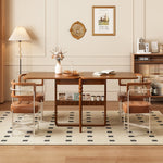 Load image into Gallery viewer, 31.5″–63″ Extendable Dining Table Built-in Storage Rounded Tall Legs
