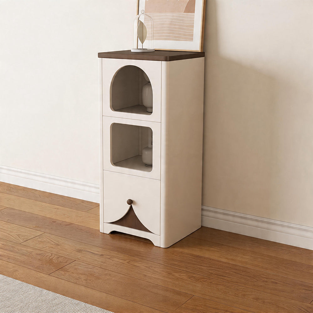 Modern Wooden Pet Friendly Storage Cabinet Coffee Table and TV Stand Set with Multi Functional Design
