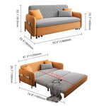 Load image into Gallery viewer, Sofa Bed Solid Wood Metal Frame Velvet Fabric Modern Convertible
