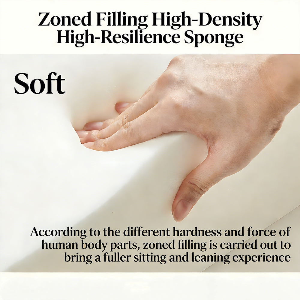 Modern Double-Sided Sectional Sofa in Skin-Friendly Cat-Scratch Fabric with Latex Support