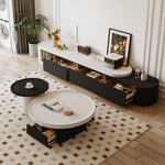 Load image into Gallery viewer, Round Coffee Table Set Modern Minimalist Design Dual-Tone Finish for Living Room Stylish Functional Centerpiece
