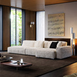 Load image into Gallery viewer, Modern Oversized Sectional Sofa with Deep Seat Chaise and Textured Upholstery

