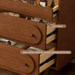 Load image into Gallery viewer, Vintage Solid Wood Shoe Cabinet with Extendable Tabletop Mid-Century Entryway Storage Console with Drawers
