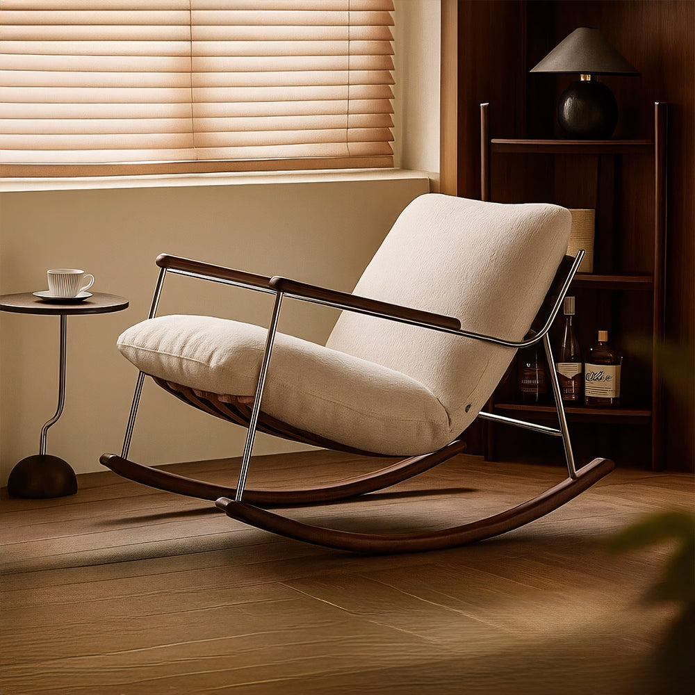 39.3'' Rocking Lounge Chair Modern Design with Comfortable Cushions Ergonomic Support for Relaxation