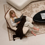Load image into Gallery viewer, Modern Rocking Lounge Chair with Oversized Cushion Upholstered Accent Chair
