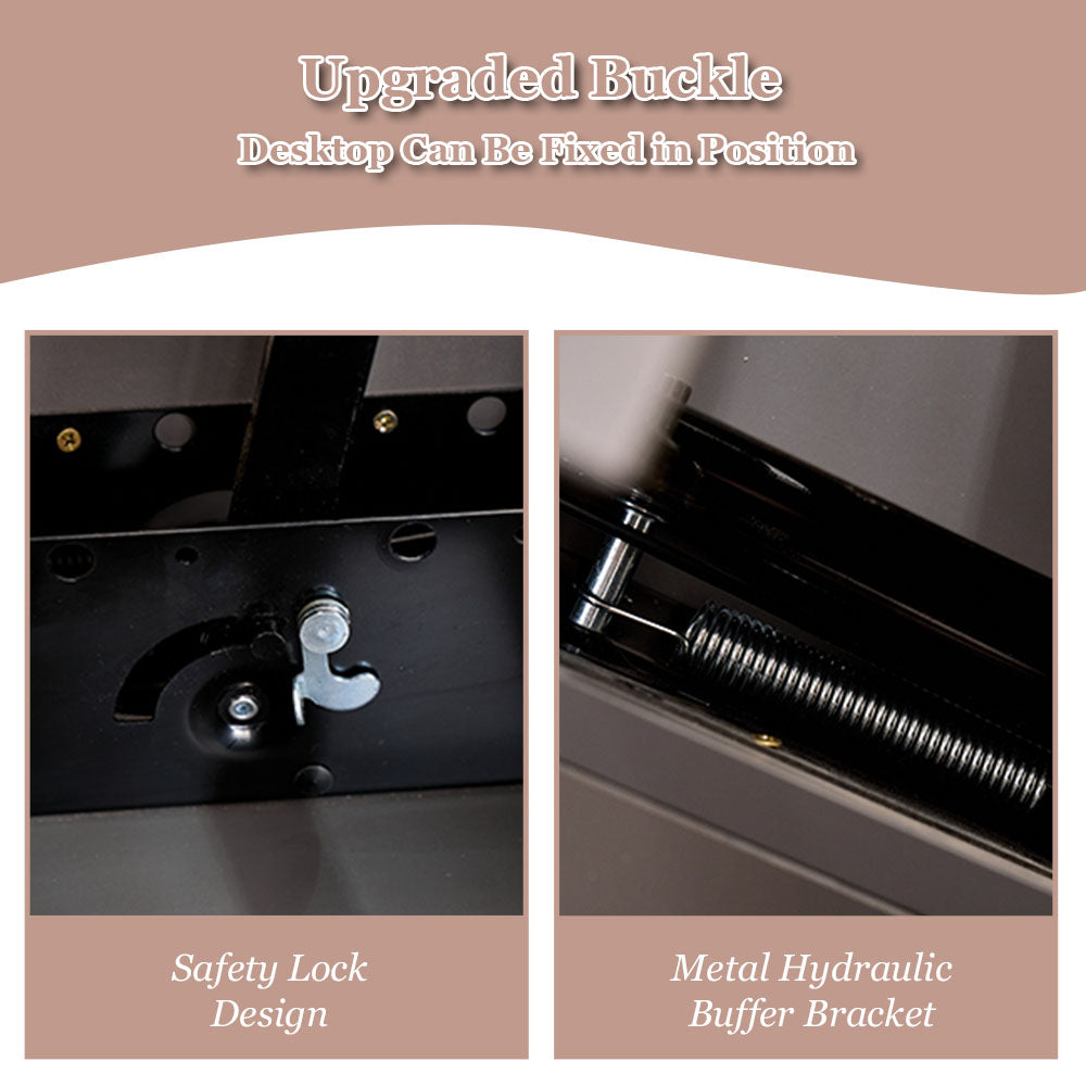 Sintered Stone Lift-Top Coffee Table with 2 Stools Modern 2-in-1 Dining and Work Table for Smart Living