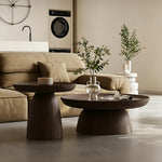 Load image into Gallery viewer, Modern Contemporary Walnut Nesting Coffee Table Set for Living Room
