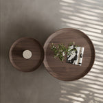 Load image into Gallery viewer, Modern Contemporary Walnut Nesting Coffee Table Set for Living Room
