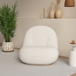 Load image into Gallery viewer, 29&#39;&#39;Cozy Bouclé Lounge Chair Creamy Comfort Softly Wrapped Aesthetic Low Profile French Relaxed Style
