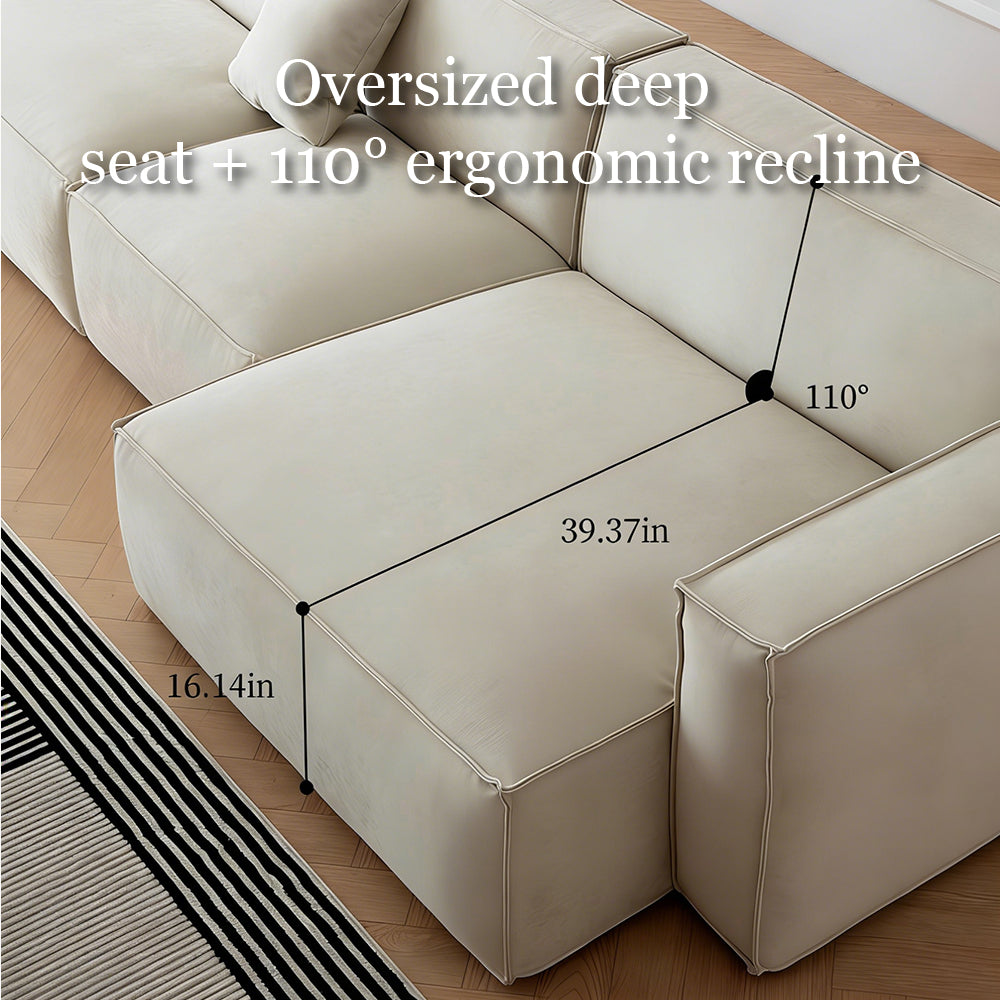 Modern Modular Washable Fabric Sectional Sofa