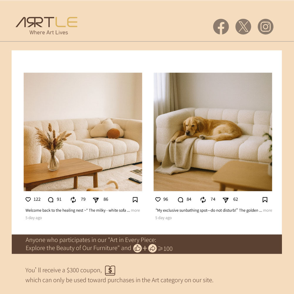 83.8" Elegant Convertible Sofa Bed Chic Design with 3.9" Thick Mattress Space-saving Sleeper Sofa