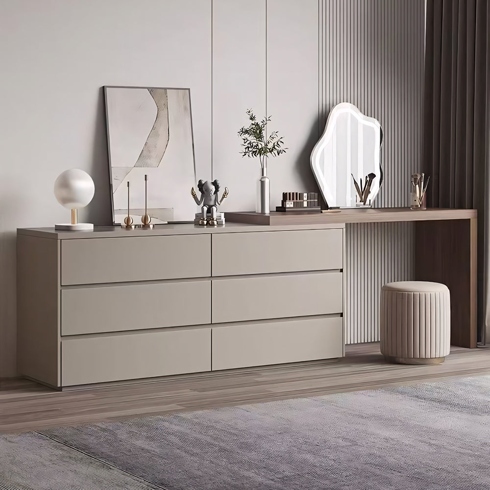 Modern Minimalist 6-Drawer Dresser