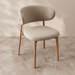 Load image into Gallery viewer, 2PCS Dining Chair Modern Ash Wood Frame Curved Backrest
