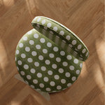 Load image into Gallery viewer, Modern Adjustable Swivel Bar Stool Green Polka Dot Upholstered Counter Chair 1 Piece
