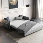 Load image into Gallery viewer, 66.9&quot;Convertible Sofa Bed Modern Minimalist Style with Side Pockets
