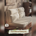 Load and play video in Gallery viewer, Modern Folding Sofa Bed Convertible Sofa Bed with Wooden Frame for Multi-Functional Living Spaces
