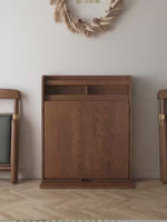 Load and play video in Gallery viewer, 62'' Foldable Multifunctional Dining Table Integrated Storage Solid Wood Texture Multi-Scene Fit
